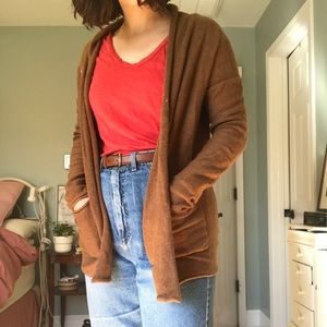 H&M mustard brown cardigan